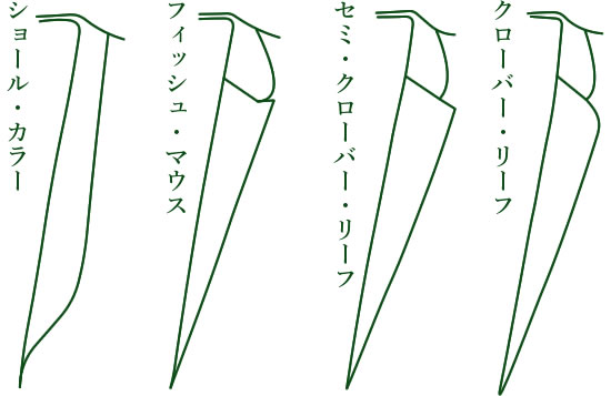衿型／カラー＆ラペル
